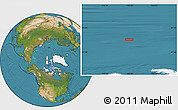 Satellite Location Map of the area around 83° 23' 16" N, 108° 43' 29" W