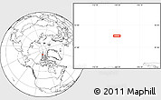 Blank Location Map of the area around 83° 23' 16" N, 109° 34' 29" W