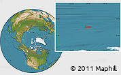 Satellite Location Map of the area around 83° 23' 16" N, 109° 34' 29" W