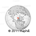 Outline Map of the Area around 83° 23' 16" N, 109° 34' 29" W, rectangular outline