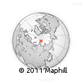 Outline Map of the Area around 83° 23' 16" N, 110° 34' 29" E, rectangular outline