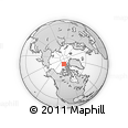 Outline Map of the Area around 83° 23' 16" N, 111° 16' 30" W, rectangular outline