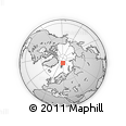 Outline Map of the Area around 83° 23' 16" N, 28° 7' 30" E, rectangular outline
