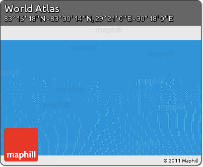 Physical 3D Map of the Area around 83° 23' 16" N, 29° 49' 30" E