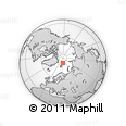 Outline Map of the Area around 83° 23' 16" N, 32° 22' 30" E, rectangular outline