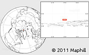 Blank Location Map of the area around 83° 23' 16" N, 49° 13' 30" W