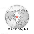 Outline Map of the Area around 83° 35' 41" N, 0° 46' 30" W, rectangular outline