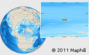 Shaded Relief Location Map of the area around 83° 35' 41" N, 104° 28' 29" W