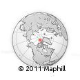 Outline Map of the Area around 83° 35' 41" N, 104° 28' 29" W, rectangular outline
