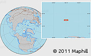 Gray Location Map of the area around 83° 35' 41" N, 106° 10' 30" W