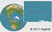 Satellite Location Map of the area around 83° 35' 41" N, 106° 10' 30" W