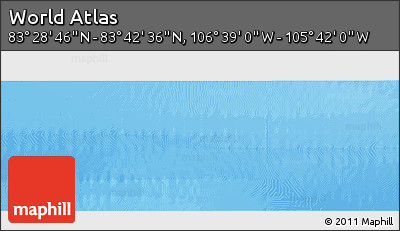 Physical Panoramic Map of the Area around 83° 35' 41" N, 106° 10' 30" W