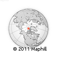 Outline Map of the Area around 83° 35' 41" N, 108° 43' 29" W, rectangular outline