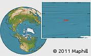 Satellite Location Map of the area around 83° 35' 41" N, 109° 34' 29" W