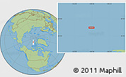 Savanna Style Location Map of the area around 83° 35' 41" N, 109° 34' 29" W