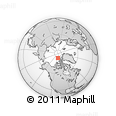Outline Map of the Area around 83° 35' 41" N, 109° 34' 29" W, rectangular outline