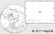 Blank Location Map of the area around 83° 35' 41" N, 27° 16' 29" E