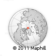 Outline Map of the Area around 83° 35' 41" N, 57° 43' 30" W, rectangular outline