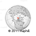 Outline Map of the Area around 83° 48' 1" N, 103° 37' 30" W, rectangular outline