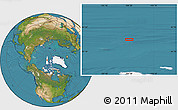 Satellite Location Map of the area around 83° 48' 1" N, 104° 28' 29" W