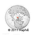 Outline Map of the Area around 83° 48' 1" N, 104° 28' 29" W, rectangular outline