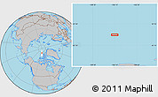 Gray Location Map of the area around 83° 48' 1" N, 106° 10' 30" W