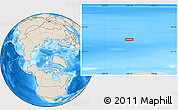 Shaded Relief Location Map of the area around 83° 48' 1" N, 106° 10' 30" W