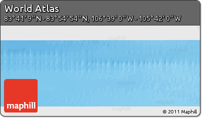 Physical Panoramic Map of the Area around 83° 48' 1" N, 106° 10' 30" W