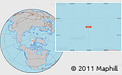 Gray Location Map of the area around 83° 48' 1" N, 108° 43' 29" W