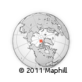 Outline Map of the Area around 83° 48' 1" N, 108° 43' 29" W, rectangular outline