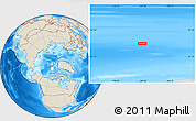 Shaded Relief Location Map of the area around 83° 48' 1" N, 109° 34' 29" W