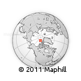 Outline Map of the Area around 83° 48' 1" N, 109° 34' 29" W, rectangular outline