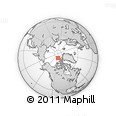Outline Map of the Area around 83° 48' 1" N, 111° 16' 30" W, rectangular outline