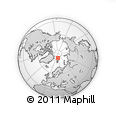 Outline Map of the Area around 83° 48' 1" N, 22° 10' 29" E, rectangular outline