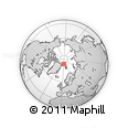 Outline Map of the Area around 83° 48' 1" N, 3° 28' 30" E, rectangular outline