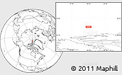 Blank Location Map of the area around 83° 48' 1" N, 88° 19' 29" W