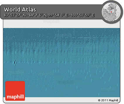 Satellite 3D Map of the Area around 84° 0' 16" N, 100° 22' 30" E