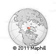 Outline Map of the Area around 84° 0' 16" N, 102° 46' 30" W, rectangular outline