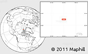 Blank Location Map of the area around 84° 0' 16" N, 103° 37' 30" W