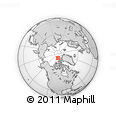 Outline Map of the Area around 84° 0' 16" N, 103° 37' 30" W, rectangular outline