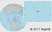 Gray Location Map of the area around 84° 0' 16" N, 104° 28' 29" W