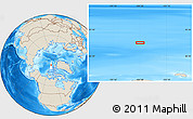 Shaded Relief Location Map of the area around 84° 0' 16" N, 104° 28' 29" W