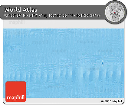 Physical 3D Map of the Area around 84° 0' 16" N, 105° 19' 29" W