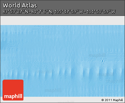 Physical 3D Map of the Area around 84° 0' 16" N, 105° 19' 29" W