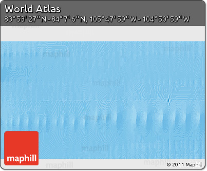 Physical 3D Map of the Area around 84° 0' 16" N, 105° 19' 29" W