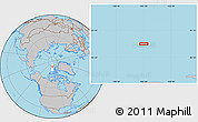 Gray Location Map of the area around 84° 0' 16" N, 105° 19' 29" W
