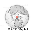 Outline Map of the Area around 84° 0' 16" N, 105° 19' 29" W, rectangular outline