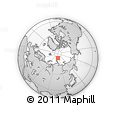 Outline Map of the Area around 84° 0' 16" N, 106° 19' 29" E, rectangular outline