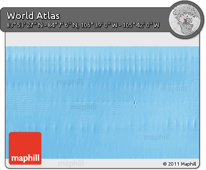 Physical 3D Map of the Area around 84° 0' 16" N, 106° 10' 30" W