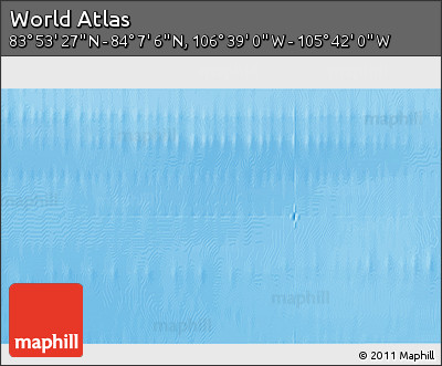 Physical 3D Map of the Area around 84° 0' 16" N, 106° 10' 30" W